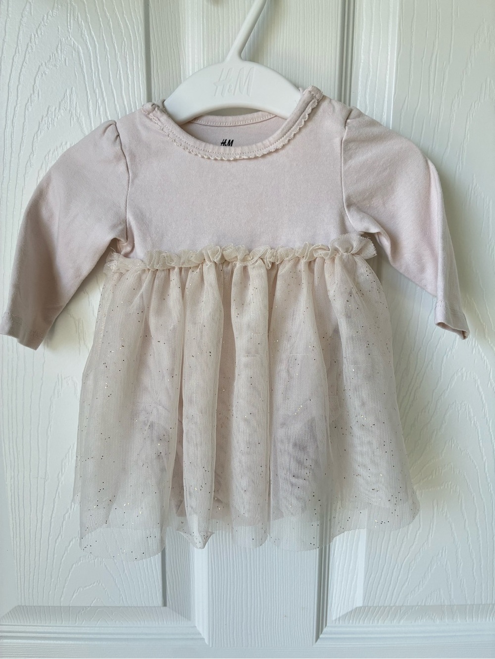 H&M Cream Tulle Dress with Sparkle